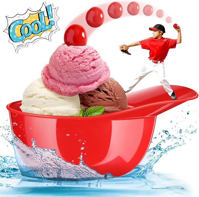 Plastic 8 oz Baseball Helmet Bowl, 72 Pack - Image 4
