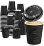 BYSNOW 100 Pack 10 oz Coffee Cups by BYSNOW