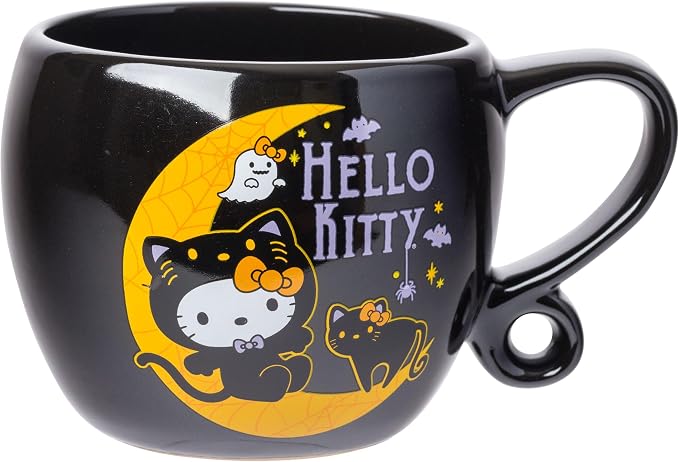 Silver Buffalo Sanrio Hello Kitty, Loop Handle Ceramic Mug, 15.9oz | Halloween by SilverBuffalo