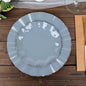 Efavormart 10 Pack | Dusty Blue 6" Round Plastic Dessert Salad Plates, by efavormart