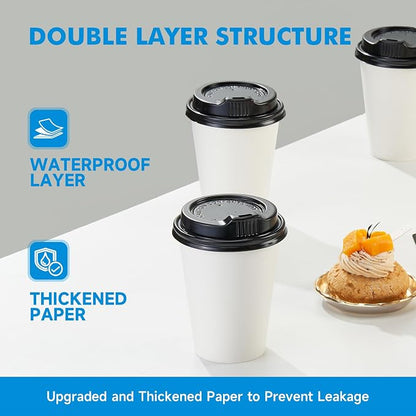 RACETOP Disposable Paper Coffee Cups - Image 5