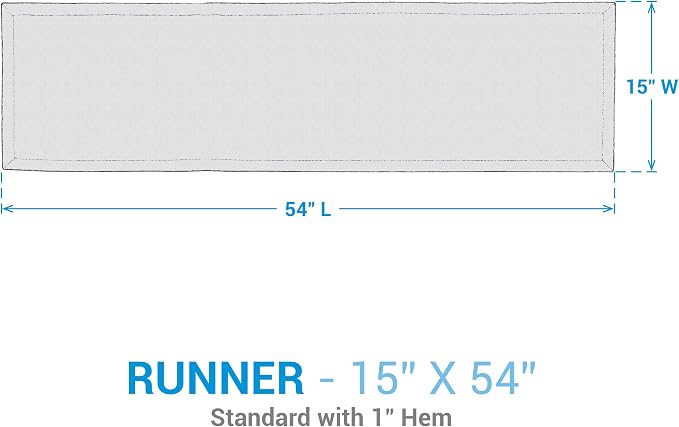 Park Designs Denim Tweed Table Runner 13" x 54" - Image 4