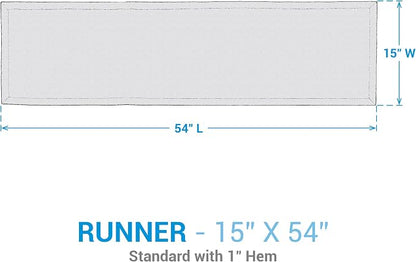 Park Designs Denim Tweed Table Runner 13" x 54" - Image 4
