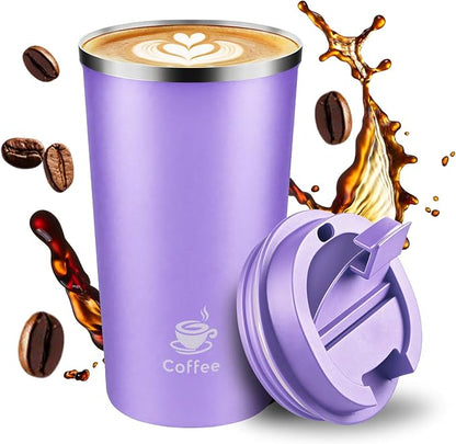 17oz Travel Coffee Mug, Leakproof Vacuum Coffee Cup Insulated Tumbler | 304 by Unknown