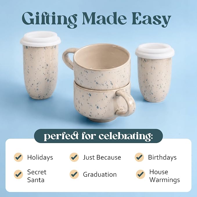 NOVA CERAMICS 16 oz Coffee Mugs - Image 8