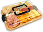 Portable Charcuterie Board with Locking Lid | 5-Compartment Bamboo Cheese Board & Serving Tray | Essential for Travel & Picnics | Ideal Housewarming Gift for New Home, Wedding
