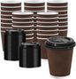 100Pack 8oz Disposable Coffee Cups by Huifany