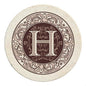 Thirstystone Monogram Round Sandstone Coaster4 Pack | 4" Diameter, Manufactured by Thirstystone