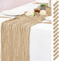 15 Pack Beige Table Runner 17 x 108inch Cheesecloth Table Runner Boho Gauze by Lumaycens