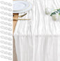 Cheesecloth Table Runner 10FT 12Pcs Ivory Boho Gauze Rustic Sheer Runners | by Xiomot