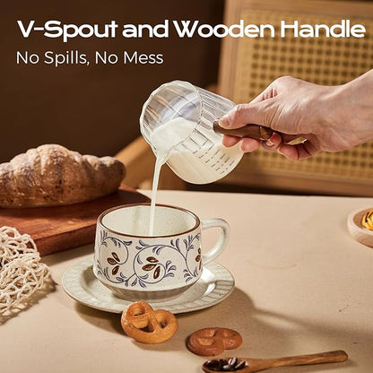 YARRAMATE 6oz Glass Espresso Measuring Cups, 2 Pack - Image 5