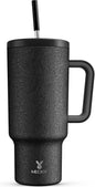 Meoky 40oz Tumbler with Handle, Leak-proof Lid and Straw, Insulated Coffee Mug by MEOKY