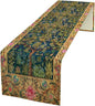 William Morris Table Runner, Boho Rustic Ethnic Tree of Life Flower Original by Yearn+Jear