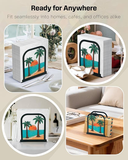 Uniclife Metal Napkin Holder for Table, Upright Standing Napkin Dispenser | - Image 5