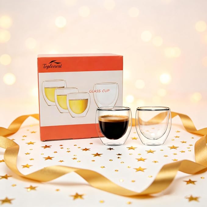 Double Walled Espresso Cups, 5oz Clear Expresso Mugs, Small Insulated Espresso - Image 9