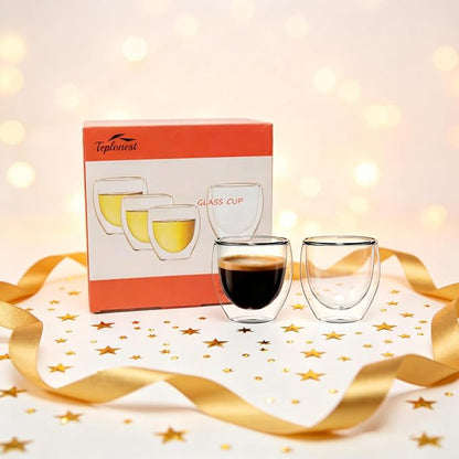 Double Walled Espresso Cups, 5oz Clear Expresso Mugs, Small Insulated Espresso - Image 9