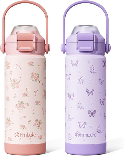 Fimibuke 18oz Kids Insulated Water Bottle by Fimibuke