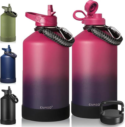 CIVAGO Gallon Insulated Stainless Steel Water Bottle by CIVAGO