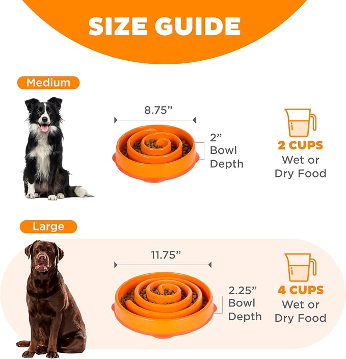 Outward Hound Fun Feeder Slo Bowl – Large 4‑Cup Capacity, Slow Feeding - Image 5