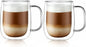 CNGLASS Large Double Wall Glass Coffee Mug 15.2oz by CNGLASS
