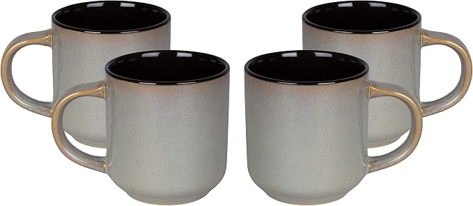 Euro-Nordic Stoneware 20pc Dinnerware Set, Reactive Glaze - Image 7