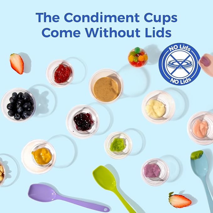 Fit Meal Prep 4 oz BPA Free Condiment Cups, No Lids, 250 Pack - Image 2