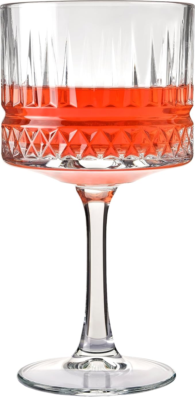 Pasabahce Premium Vintage Extra Large Coupe Glasses Set of 4 - Image 2