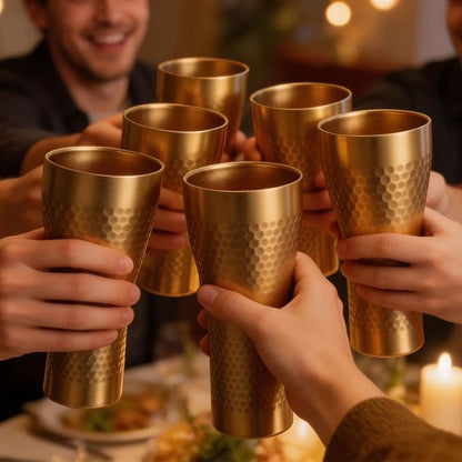 Textured Stainless Steel Cups 14 oz, 2 Pack Stackable Double Wall Insulated - Image 8
