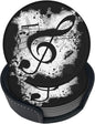 6 Pcs Music Note Leather Coasters by NiuKom