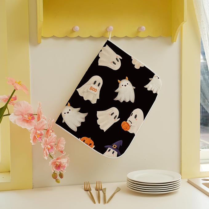 Autumn Halloween Dish Drying Mat - Image 4