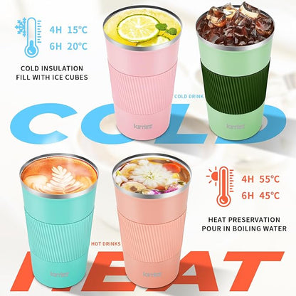 KETIEE 12oz Travel Mug, Insulated Coffee Cup - Image 3