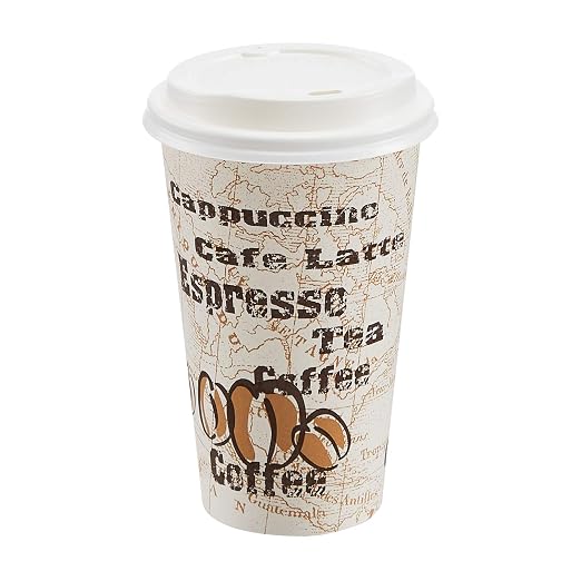 Amazon Basics Disposable Hot Paper Coffee Cups by AmazonBasics