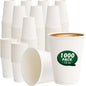 12 oz Paper Coffee Cups 1000 Pack Disposable Hot Coffee Cup 12oz White To Go by CELLURA