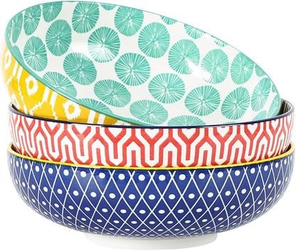 Selamica 9.5" Serving Bowls, 60 OZ Large Salad Bowls Set of 3 by Selamica