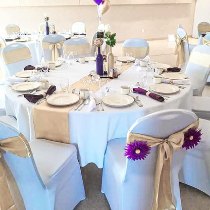 20-Pack Champagne 12 x 108 inches Long Premium Satin Table Runner | Wedding - Image 7