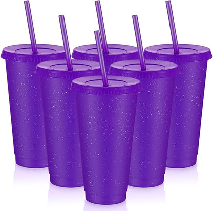 Uiifan 6 Pcs 24 oz Reusable Tumbler by Uiifan