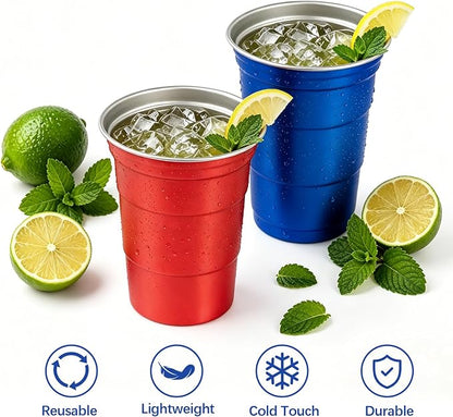 16oz Aluminum Cups Reusable Metal Party Cup - Image 5