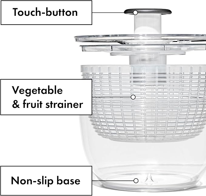 OXO Good Grips Salad Spinner | Lettuce Spinner | Fruit Washer | Fruit Washing - Image 10