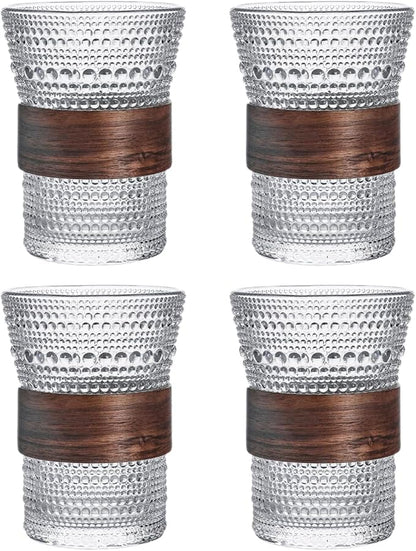 Polka Dots Glass Coffee Mug | 4-Pack by Boxonly
