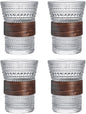 Polka Dots Glass Coffee Mug | 4-Pack by Boxonly