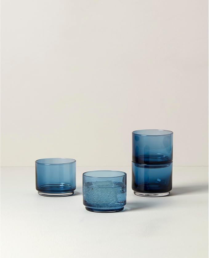 Lenox Tuscany Classics Stackable Drinkware, Dishwasher Safe, Short Glasses - Image 3