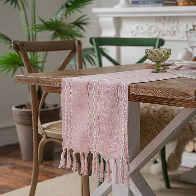 Pink Table Runner 72 Inches Long - Image 5