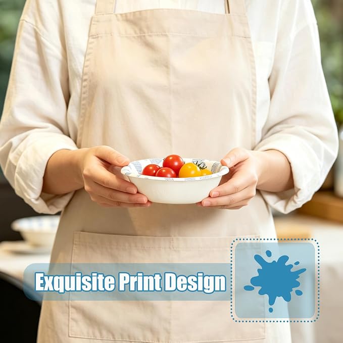 30 Pcs Paper Bowls 8 oz, Disposable Small Paper Bowls, Soak Proof, Cut Proof - Image 7