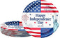 7 Inch Heavy Duty Paper Plates 40 Pack Red White and Blue Patriotic Paper by Unknown