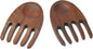 Woodard & Charles Wood Salad Hands Servers, Cherry Stain | Wood Serving Bowl by WoodardandCharles