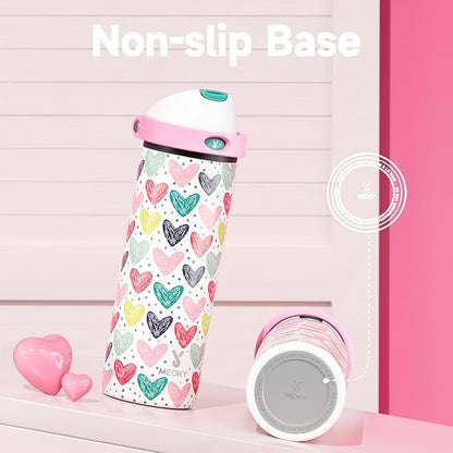 24 oz Valentine's Day Water Bottle: Meoky Stainless Steel Water Bottle - Image 7
