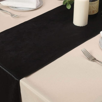 10 pcs 12x108-Inch Black Premium Velvet Table Runners - Image 7