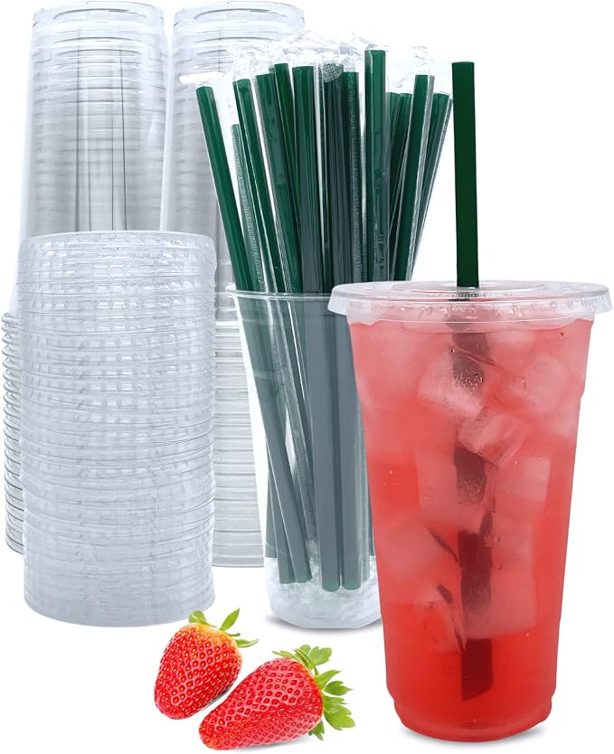 Aatriet 24 oz Clear Plastic Cups by Aatriet
