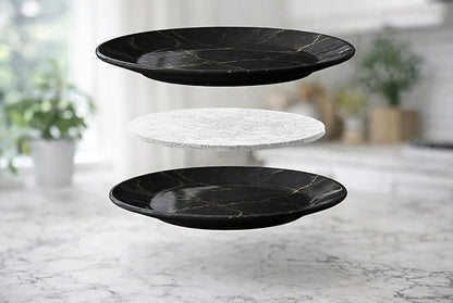 48 Piece Felt Plate Dividers for China Storage - Felt Protectors for Dinner, Salad, and Saucer Plates - Ideal for Moving Fine China, Porcelain, Glass, etc - Cut-to-Fit Full China Set - Soft White