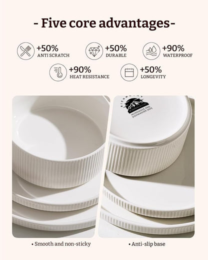 Line Porcelain Dinnerware Set, dish set - Image 5